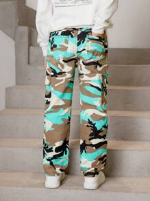 Tween-Jungen Neu eingetroffen Lässige Camouflage Cargo Jeans