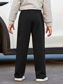 SHEIN Conjunto Casual De Tres Piezas De Estilo Callejero A Cuadros Para Niños Que Incluye Camisa, Chaleco Y Pantalón