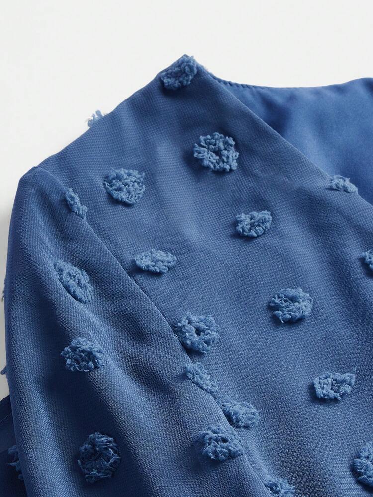 Elegant V-neck Maternity Dress With Waist Tie