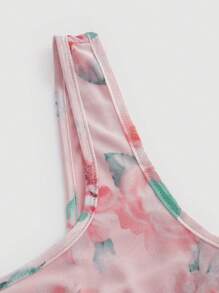 SHEIN MOD 女士花卉印花連衣裙 - 粉色 - 查看 4