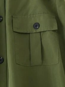 Conjunto De Dos Piezas De Estilo Utilitario Para Niñas Adolescentes De Primavera/otoño