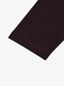 SHEIN Clasi 大碼圓領長袖毛衣裙 - 咖啡棕 - 查看 5