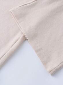 SHEIN Privé Solid Flare Leg Pants - Apricot - View 7