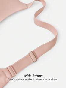 LUVLETTE Dream Curve Support+ Wireless Seamless No Show T-Shirt Bra - Pink - View 7