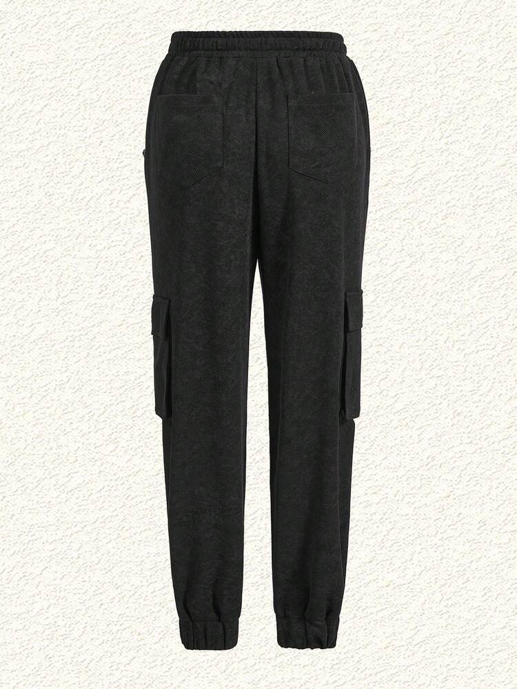 Color Block Drawstring Waist Sweatpants