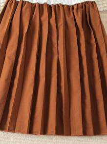 SHEIN Junge Mädchen Selbst Gebundener Zweireiher-blazer Glatt Pleated Cami Kleid