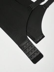 LUVLETTE 黑色舒适必备款无线聚拢T恤基本款文胸