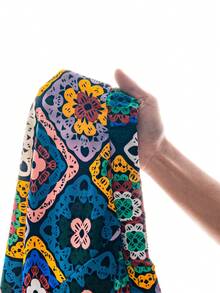 SHEIN VCAY Plus Size Full Floral Print Skirt - Multicolor - View 6