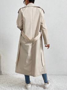 SHEIN LUNE 雙排扣風衣外套