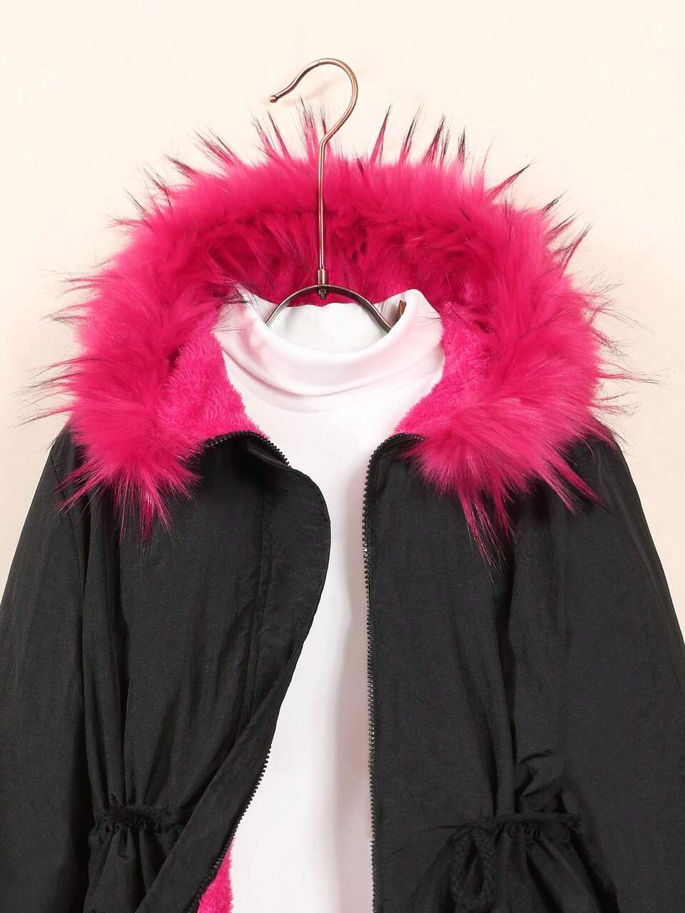 Teen Girls' Casual Hooded Parka Jacket With Padding Autumn Fall