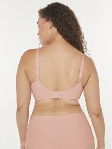 LUVLETTE Dream Curve Support+ Wireless Seamless No Show T-Shirt Bra - Pink - View 8