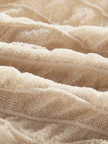 SHEIN ICON Top Corto Atado De Un Solo Color - Caqui - Ver 3