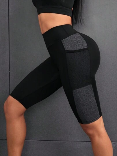 Easithlete 運動短褲，側邊設有網袋口袋，適合騎車女性短褲打底短褲