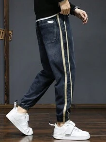 Men'S Loose Fit Denim Pants