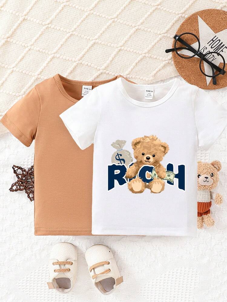 Baby Boy Infant Boys' Casual Cartoon Printed Top