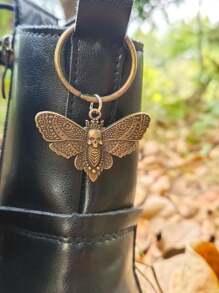 ROMWE Goth 1pair Moth Shaped Pendant Decoration - Bronze - View 3