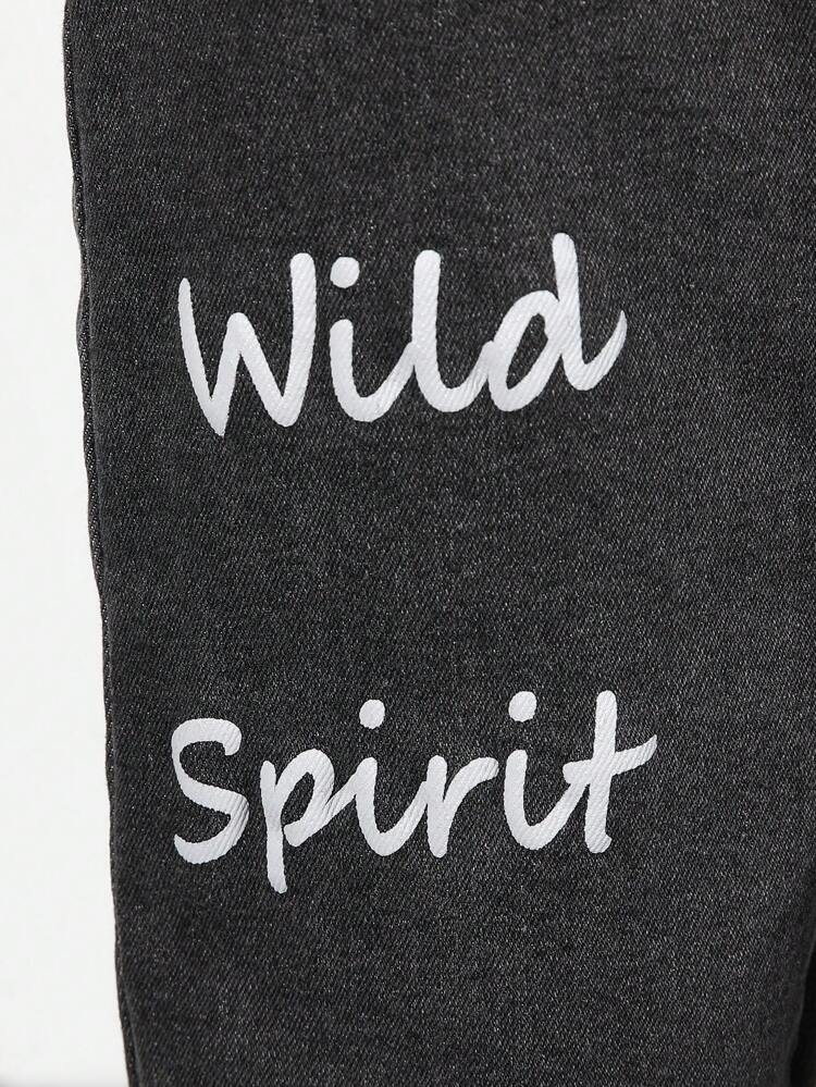 Infant Boys' Casual Loose Fit Comfortable Jeans Dungarees With Cute Giraffe Pattern Print