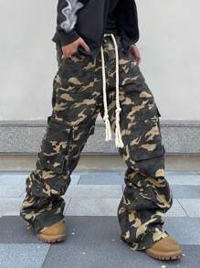 Manfinity EMRG Lỏng lẻo phù hợp Nam Ngụy trang In Quần jean - Nhiều màu - Xem 1