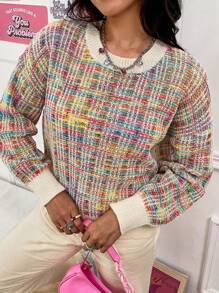 Lunelith SHEIN Lunessa Casual Drop Shoulder Sweater