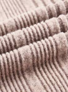 SHEIN Maternity High Neck Slim Fit Sweater Dress - Khaki - View 7