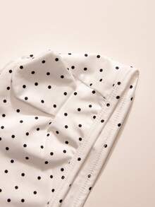 春秋新款韓版嬰兒舒適長袖連身衣,優雅嬰兒連身衣 - 白色 - 查看 3