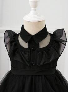 Vestido Estilo Gótico Para Bebé Niña - Multicolor - Ver 3