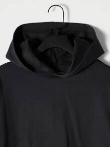 RueChic Men's Astronaut & Letter Printed Hoodie & Tracksuit Set - Black - View 4