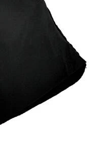 SHEIN EZwear Của phụ nữ Màu thuần Viền bất đối xứng Áo không dây - màu đen - Xem 5