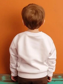 男童(小)衛衣 - 白色 - 查看 2