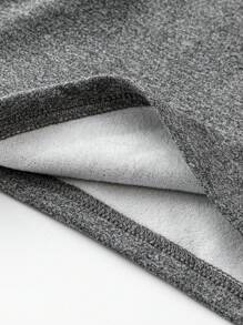 SHEIN LUNE Plus Size Half High Collar Solid Color Long Sleeve T-shirt - Multicolor - View 3