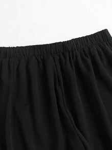 EARO Pantaloni de damă EARO, culoare solidă, casual, versatil, țesut, de înaltă calitate, drapat, asortat, pentru naveta zilnică, talie elastică dreaptă, pantaloni de costum profesionali, toamnă/iarnă, drapat unic, elegant, cu strângere la talie, slim fit, confortabili, lejeri, eleganți, casual