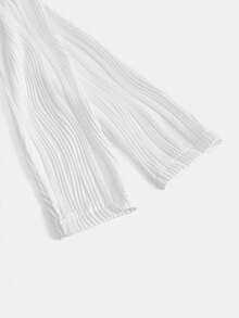 SHEIN 孕婦純色t卹 - 白色 - 查看 5