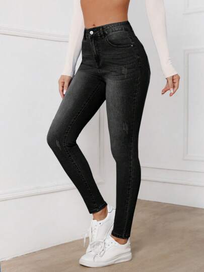 EMERY ROSE Hoge taille Skinny jeans