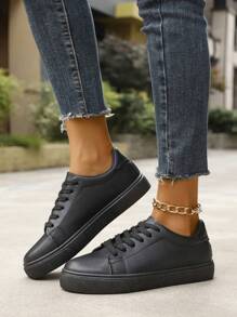 Women's Casual Sports Shoes Soft Bottom & Surface White Sneakers Autumn New Lightweight Flat Comfortable Round Toe Shoes