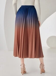 Modelyn 女性漸層百褶裙 - 彩色 - 查看 2