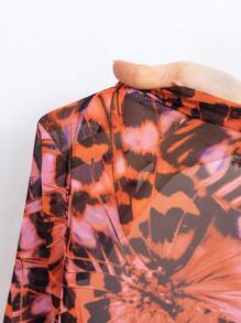 Swim Lushoire 女性蝴蝶印花背心泳衣套裝 - 彩色 - 查看 7