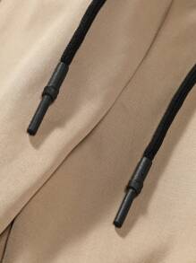 Manfinity Hypemode 男式伞兵工装裤 - 卡其色 - 查看 7