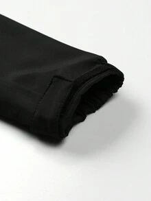 男士拉鍊運動外套 - 黑色 - 查看 4