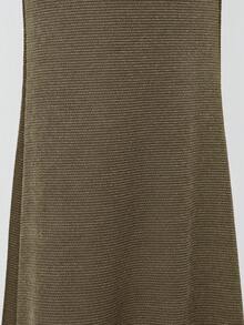 SHEIN BAE Của phụ nữ Màu thuần Halter Neck Áo liền quần Với Pháo sáng Chân - xanh quân đội - Xem 7