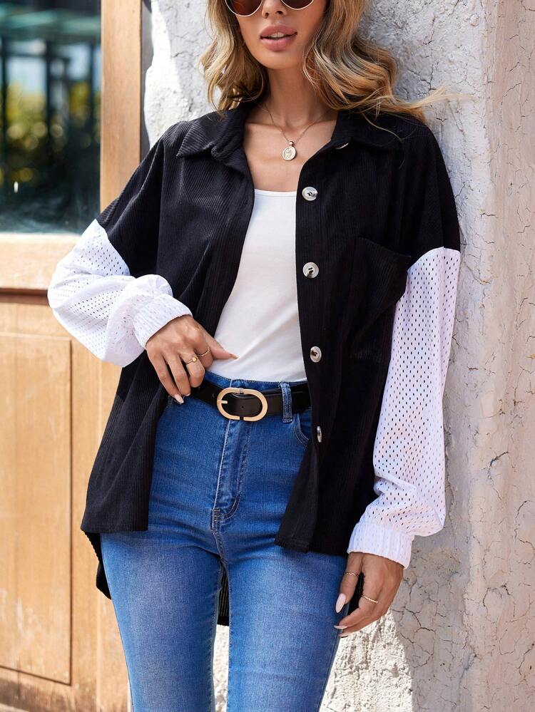 Color Block Casual Top