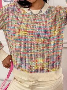 Lunelith SHEIN Lunessa Casual Drop Shoulder Sweater