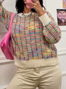 Lunelith SHEIN Lunessa Casual Drop Shoulder Sweater