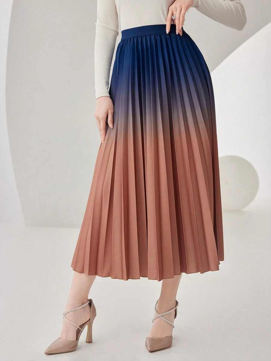 Modelyn Của phụ nữ Biến đổi dần Chân Váy xếp ly - Nhiều màu - Xem 1