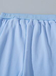 青少年男孩字母印花慢跑褲 - 彩色 - 查看 5