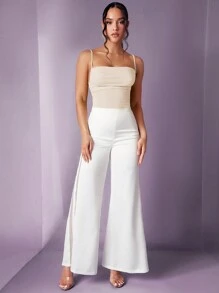 Silquee Body De Tirantes Con Cordones En La Parte Trasera Y Sin Espalda - Albaricoque - Ver 4