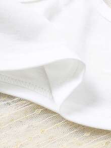 SHEIN 嬰兒女孩實色背帶褲和迷彩工裝套裝 - 彩色 - 查看 4