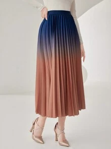 Modelyn 女性漸層百褶裙 - 彩色 - 查看 5