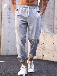 Manfinity Sport Streetwear Męski Spodnie sportowe Ze sznurkiem do ściągania Talia I Przekątna Kieszenie