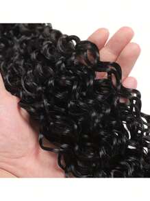 Water Wave Human Hair Bundles 1 Piece Natural Hair Extensions 100% Human Hair Weave For Women - Natural Black - View 6