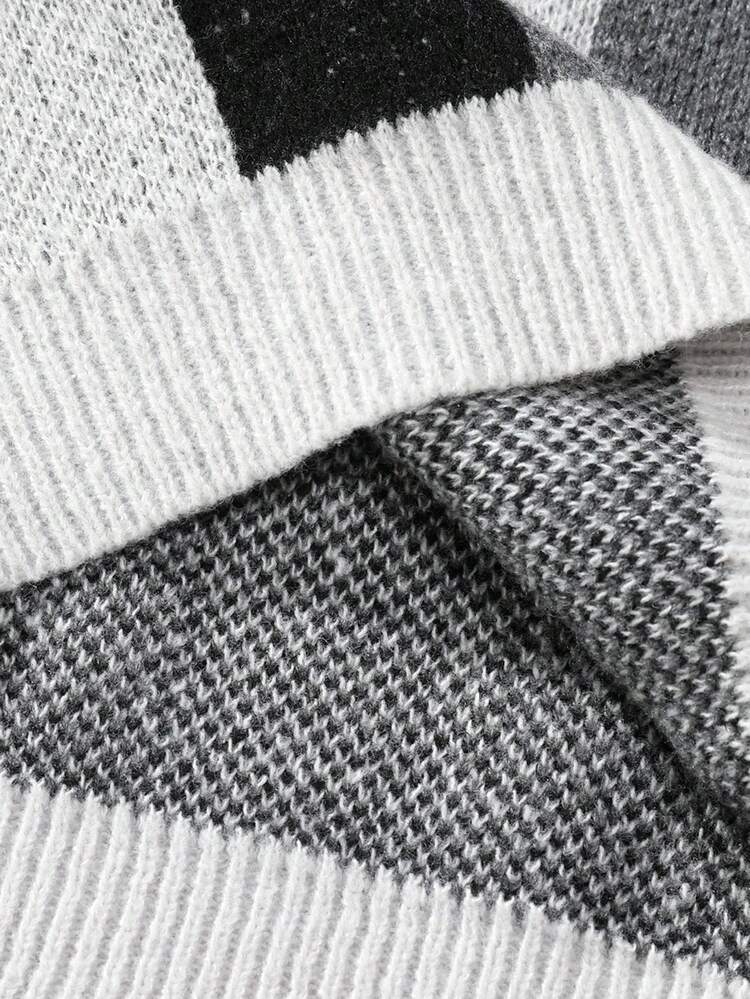Men's Striped Hooded Sweater